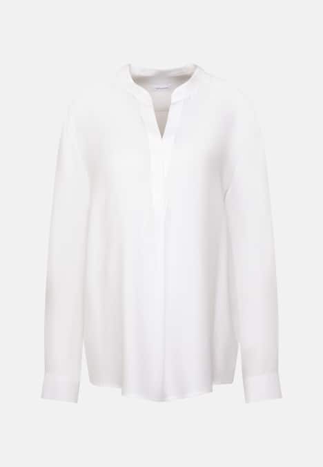 Damen Stehkragenbluse - Uni