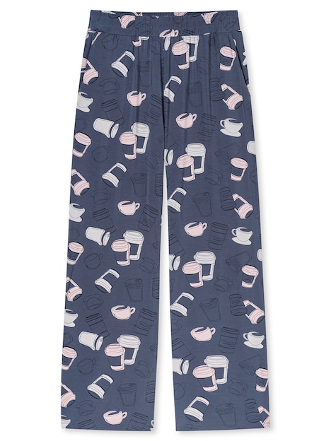 Schiesser Damen Schlafanzug Casual Fashion blaugrau