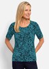 Viskoseshirt mit Leo Print