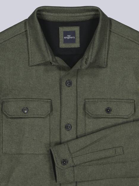 engbers Herren Sweatshirt im Overshirt-Design , Oliv
