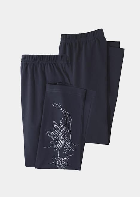 GOLDNER Legging met smalle pijpen Twee leggings