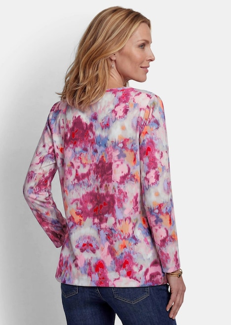 Langarmshirt mit U-Boot-Ausschnitt