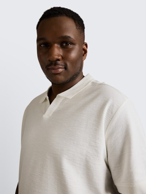 Poloshirt mit Ottoman-Struktur