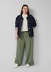 Leinenmix Hose mit weitem Bein