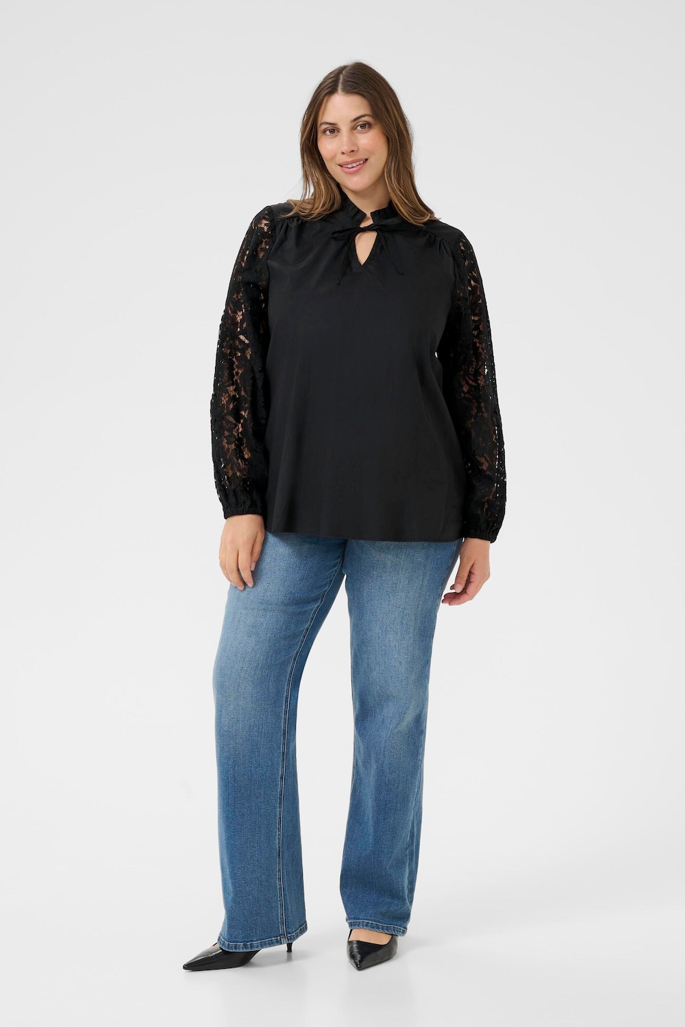 Langarm-Bluse Regular fit
