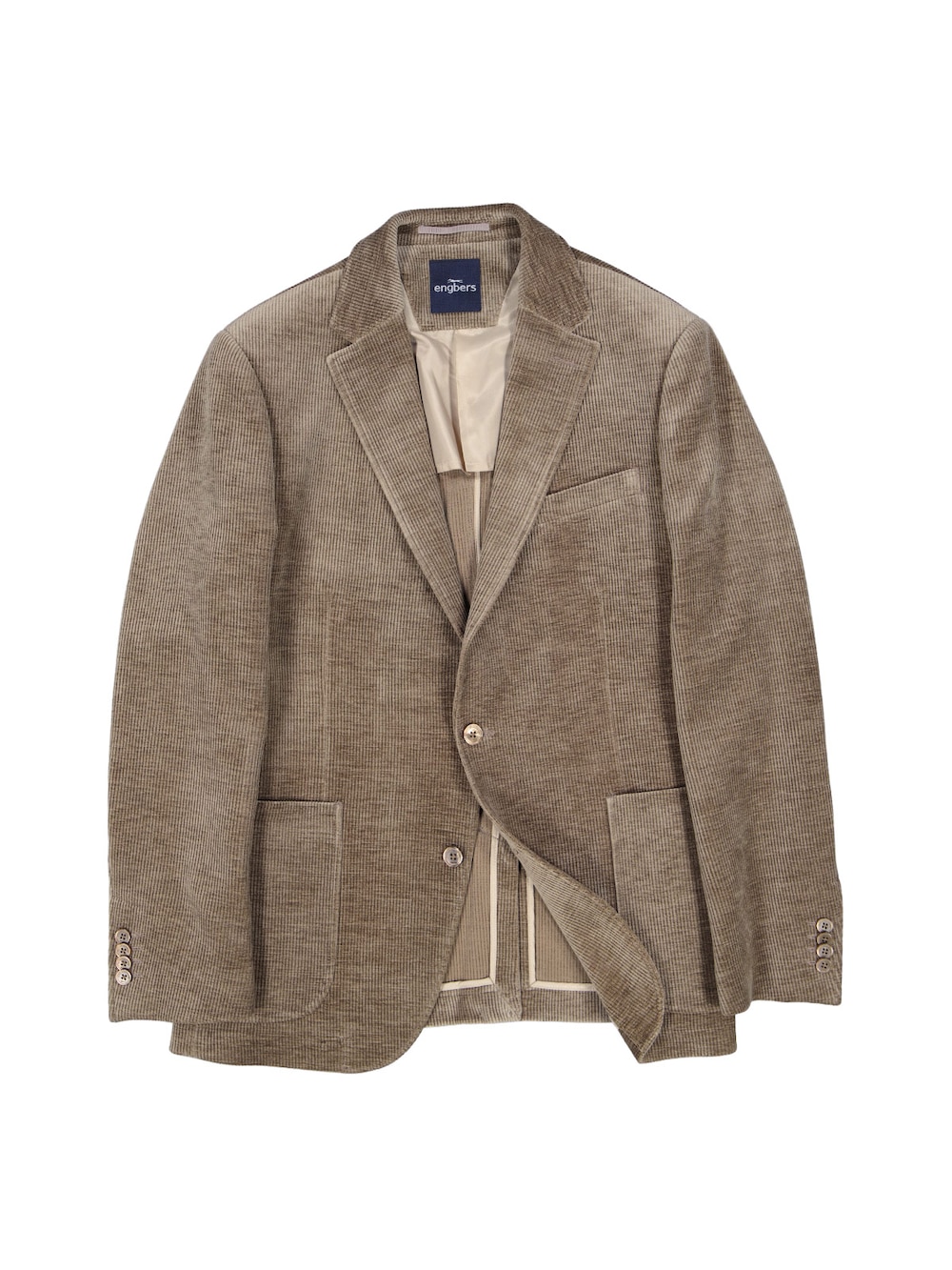 Herren Freizeit-Sakko in Cord-Optik , Khaki