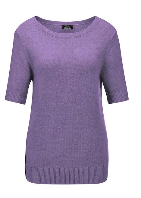 Pullover met verkoelend lintjesgaren