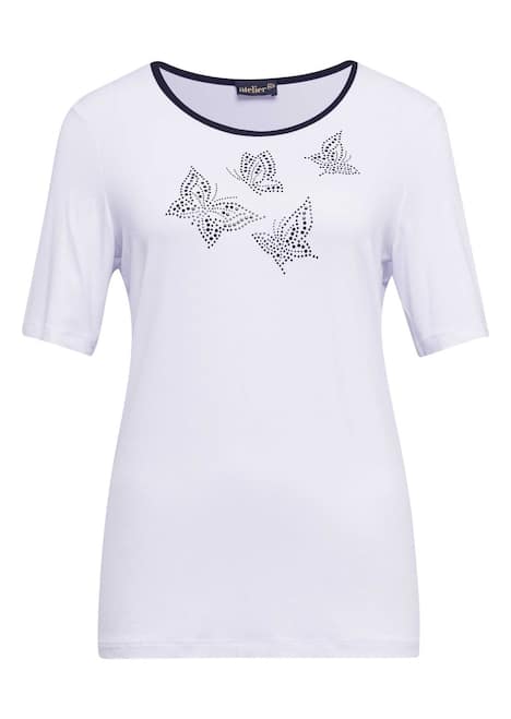 Modisches Blusenshirt mit Schmuckdetail