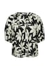 Strukturierte Bluse mit weitem Ärmel