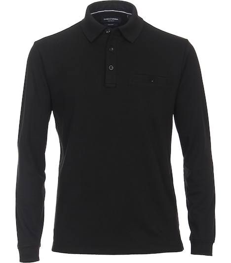 Polo-Shirt Langarm gestreift