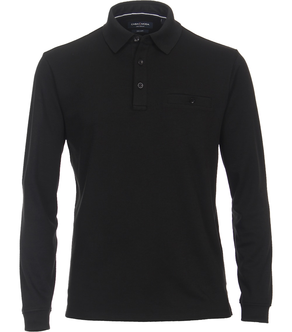 Polo-Shirt Langarm gestreift