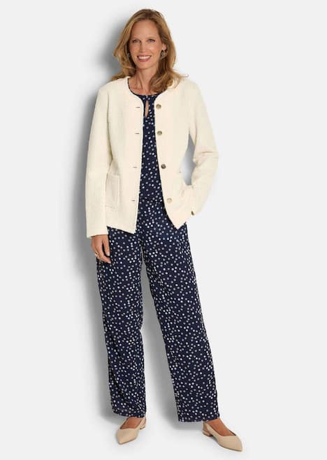 Baumwollblazer mit Glanzdetails