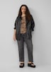 Ankle-Jeans / Mid Rise / Straight Fit