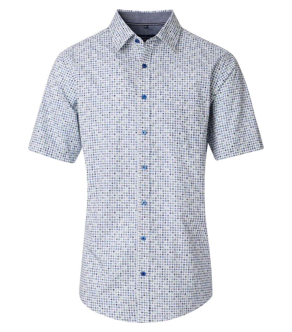 Freizeithemd Kurzarm Print Comfort Fit