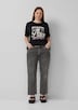 Jeans / Mid Rise / Straight Leg / Cropped