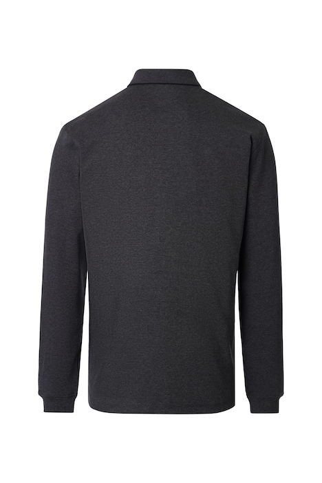 Polo-Shirt Langarm uni