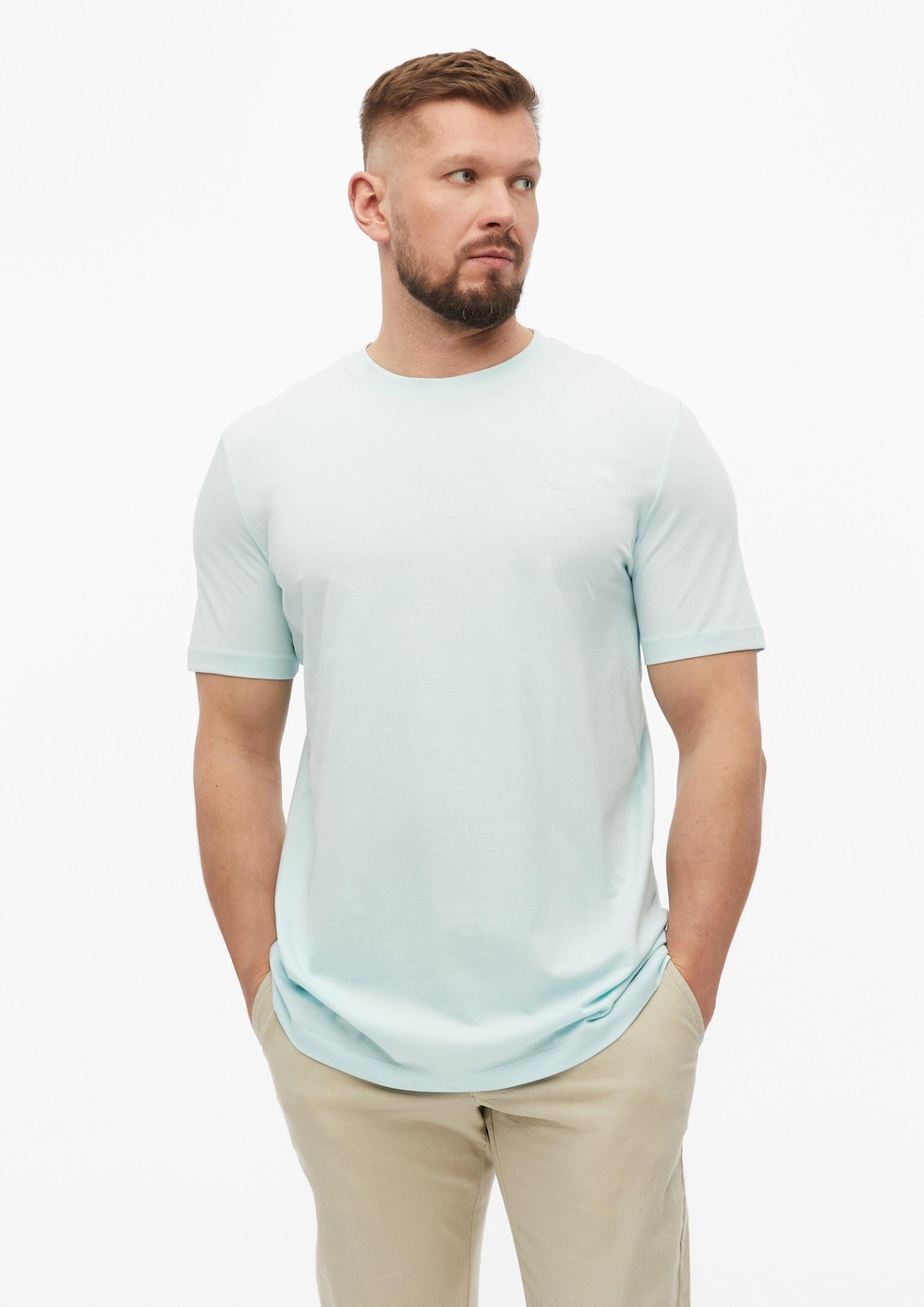 Baumwoll-T-Shirt mit Logo-Print