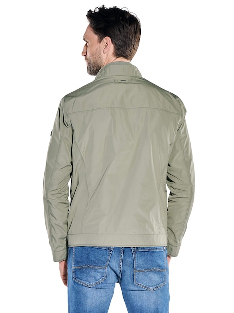 Herren Sportive Jacke mit dezentem Glanz , Khaki