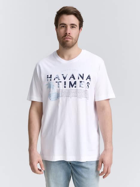 Tom Tailor Men PLUS T-Shirt Plus Size -T-Shirt mit Print