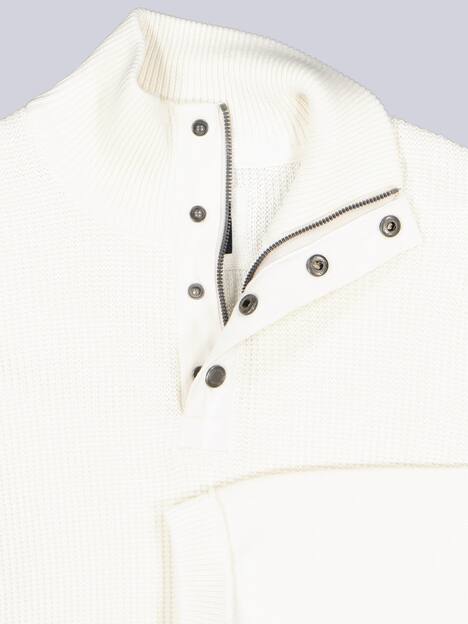 engbers Herren Pullover Polokragen , Reinweiss