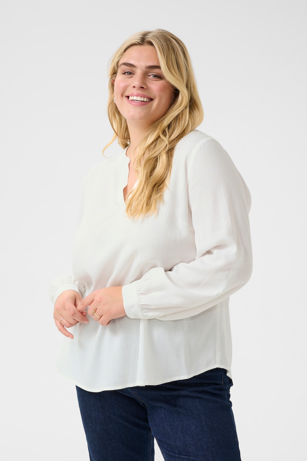 Langarm-Bluse Regular fit
