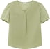 Kurzarmbluse Kurzarm Ohne Kragen