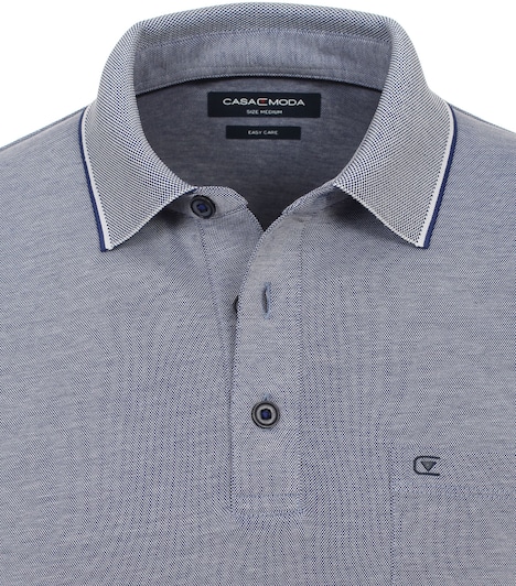 Polo-Shirt Langarm uni