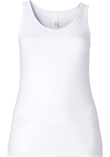 Tanktop Ärmellos Uni Ohne Kragen