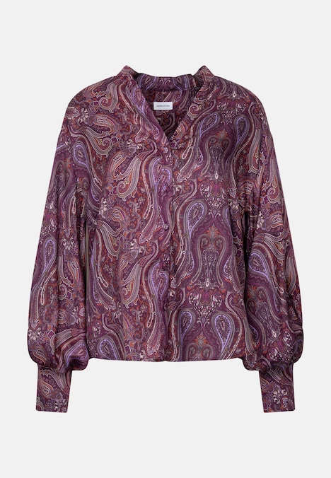 Damen Ausgestellte Bluse - Druck