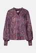 Damen Ausgestellte Bluse - Druck