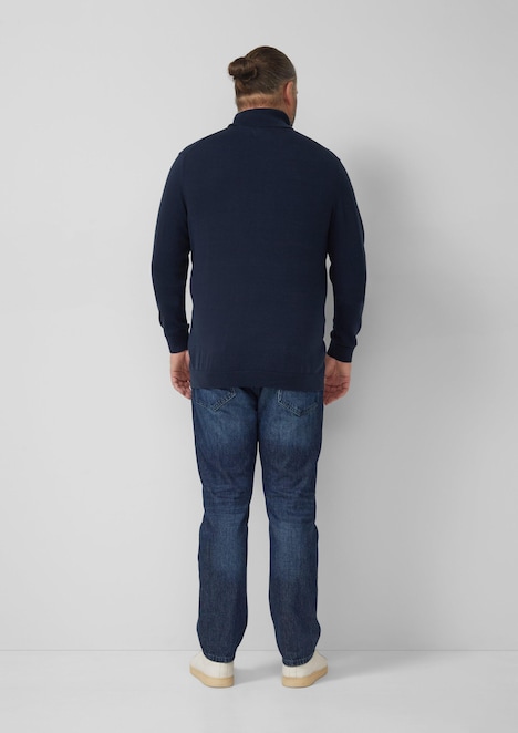 Rollkragenpullover aus reiner Baumwolle