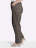 Bootcut-Hose Bootcuthose mit modernem Minimal-Print normal Formbund