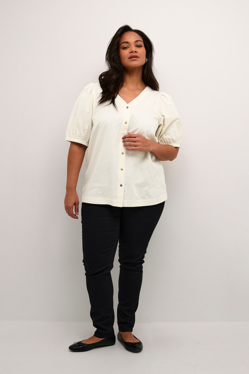 Kurzarm-Bluse Regular fit