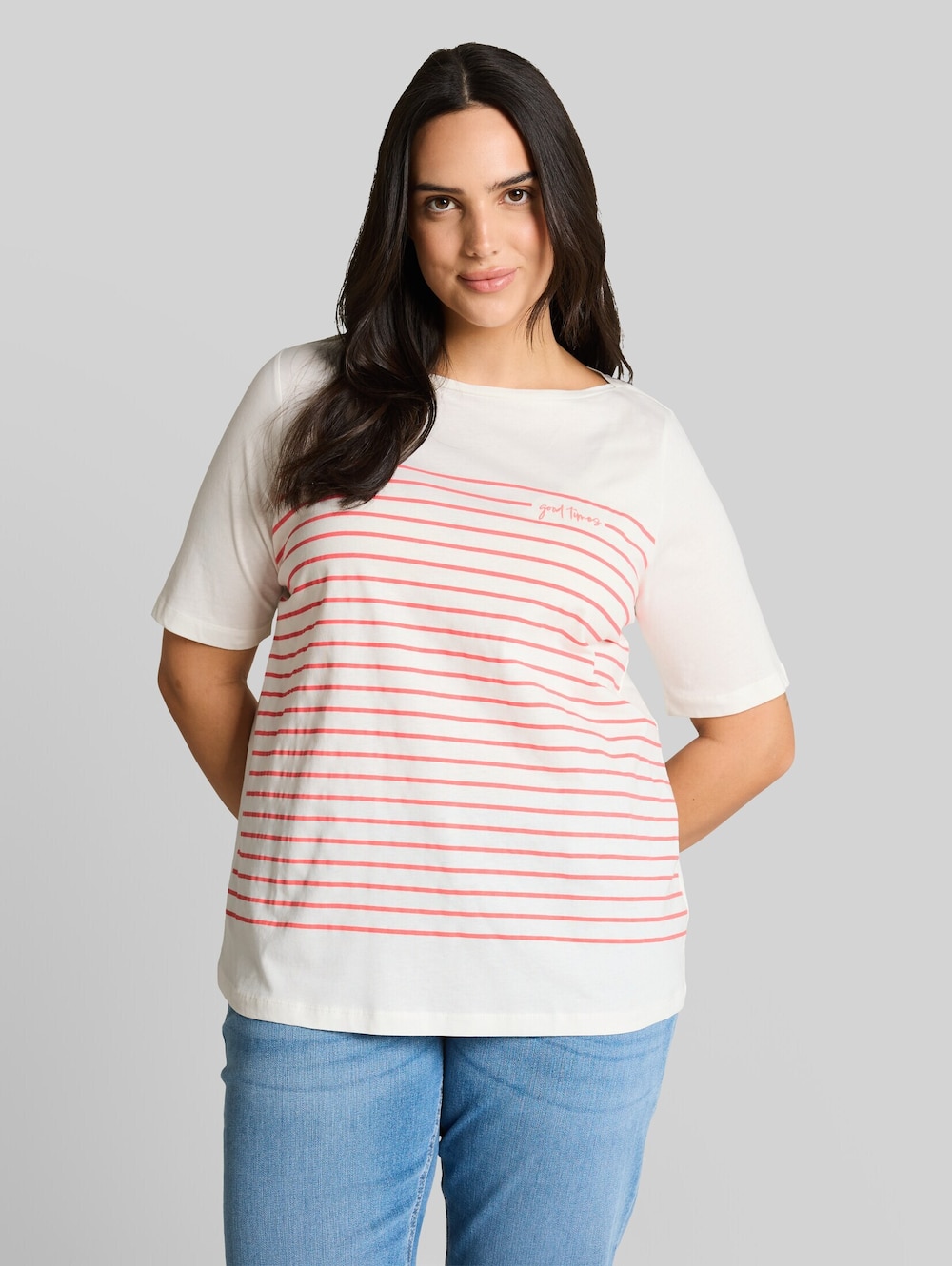 T-Shirt mit Streifenmuster