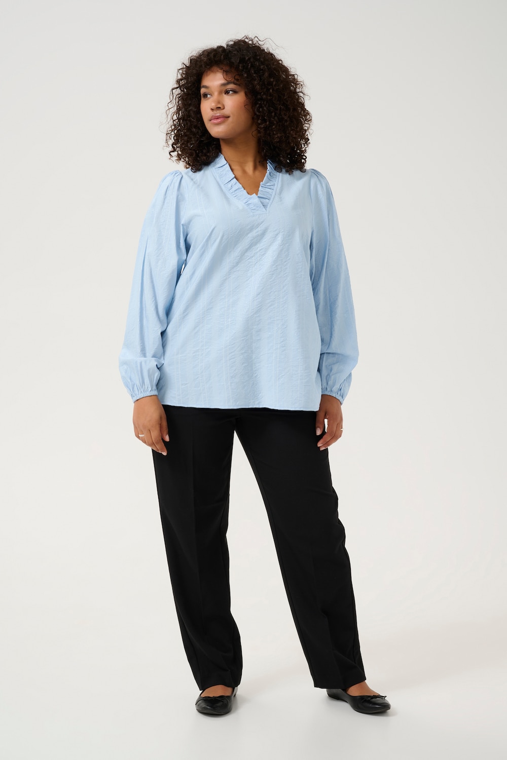 Langarm-Bluse Regular fit