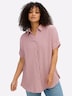 Hemdbluse Kurzarm Uni Hemdkragen