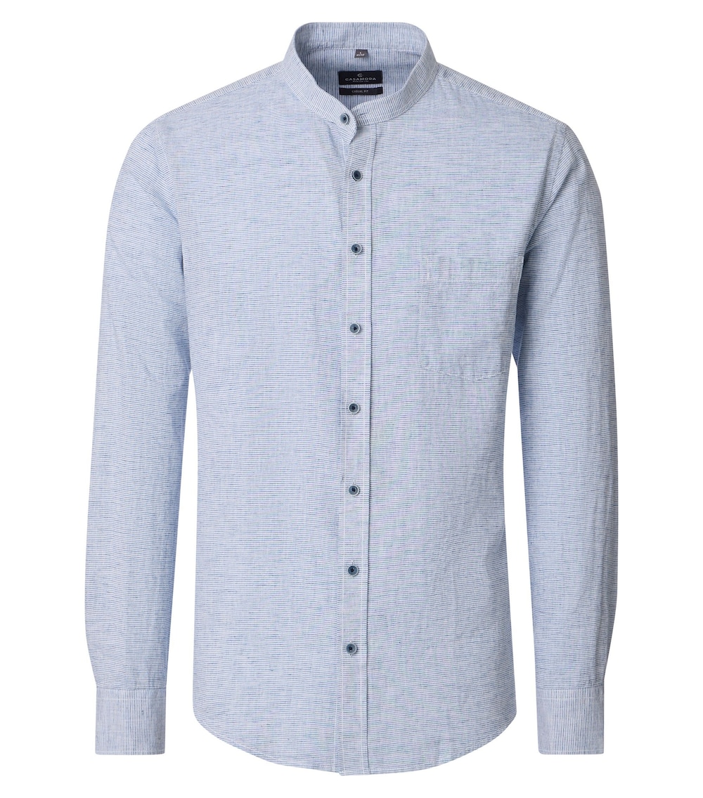 Leinenhemd gestreift Casual Fit