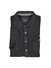 Herren Poloshirt mit durchgehender Knopfleiste , Anthrazit