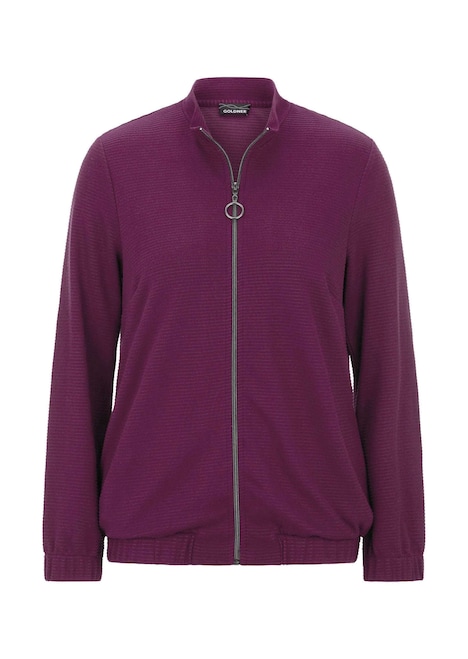 Jerseyjacke mit Ottomanstruktur
