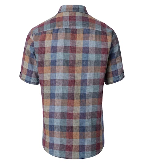Leinenhemd kariert Casual Fit