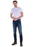 Herren Super-Stretch-Jeans regular , Mittelblau