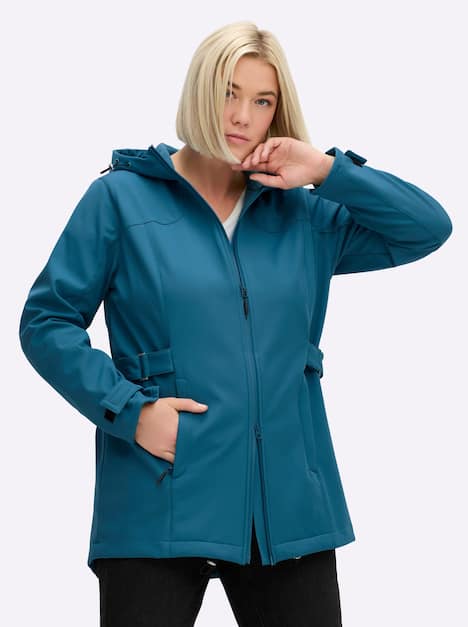 Softshell-Jacke Langarm Mit Kapuze