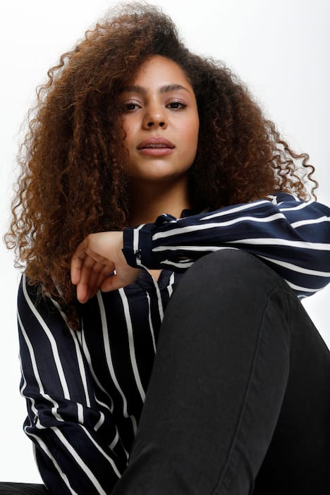 Langarm-Bluse Regular fit