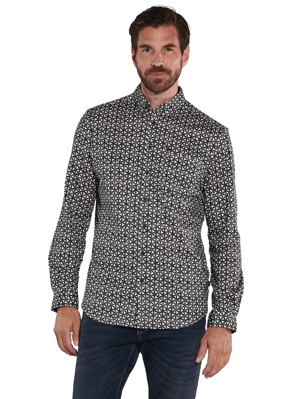 engbers Herren Hemd langarm , Brilliantblau