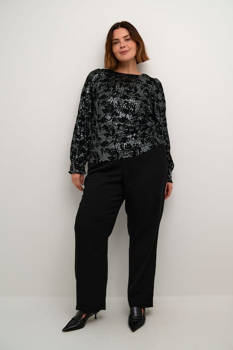 Langarm-Bluse Regular fit