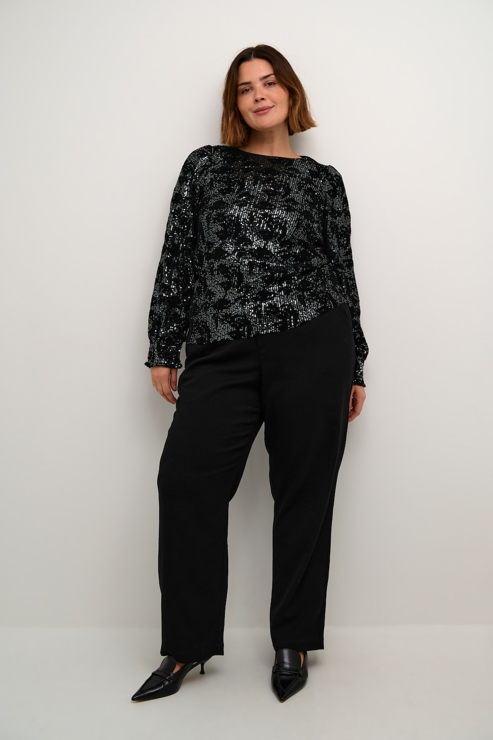 Langarm-Bluse Regular fit