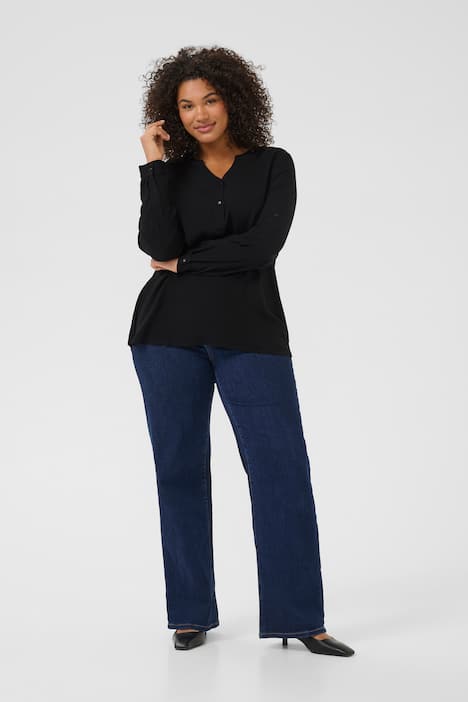 Langarm-Bluse Regular fit