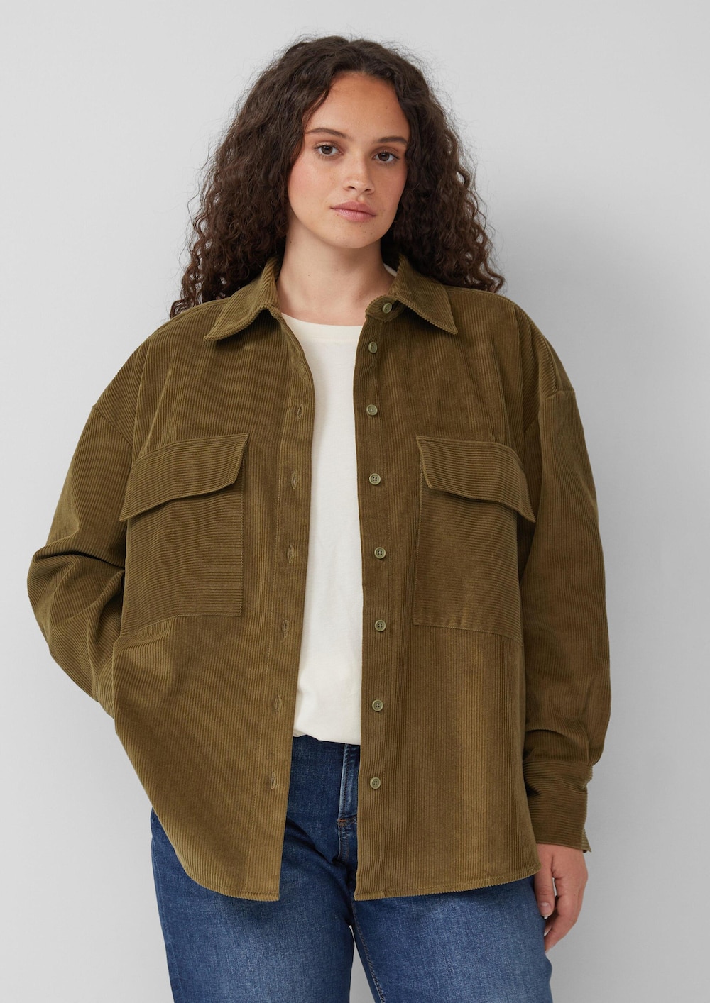 Bluse aus Baumwollcord