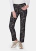 GOLDNER Broek met print Gedessineerde broek met uniek bloemenpatroon