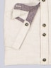 Herren Kurzarm-Hemd mit Leinenanteil , Beige